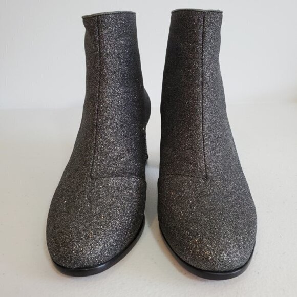 Sophia Webster 'Stella' Crushed Glitter & Crystal Booties, Pewter - Picture 11 of 11